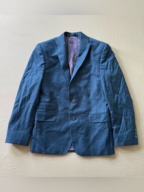 Boys Princeton Model X Blue Suit Jacket Blazer